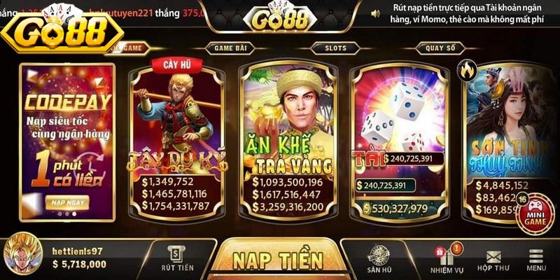 Nạp Tiền Go88 Siêu Tốc – Giao Dịch Mượt, Liền Mạch 1 Đánh giá quy trình nạp tiền Go88 hiện nay